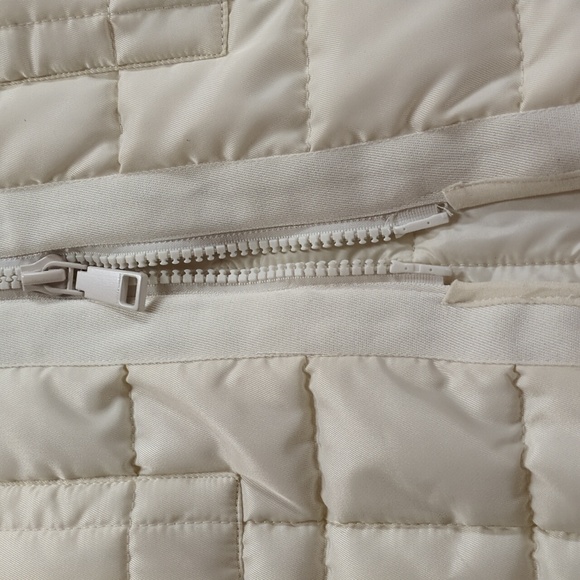 Rebecca Minkoff White Quilted Long Zip Front Vest Size XS - Picture 7 of 12